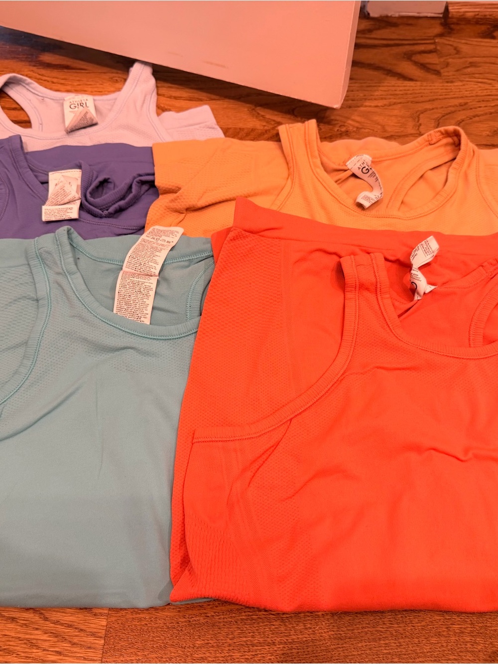 Girls' Athleta Color-Block Tank Tops - Assorted Pastel & Bright Colors- FIVE